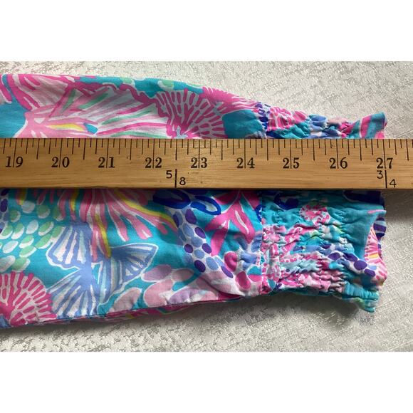 Lilly Pulitzer Nolena Top multicolor print sz M - Picture 8 of 8